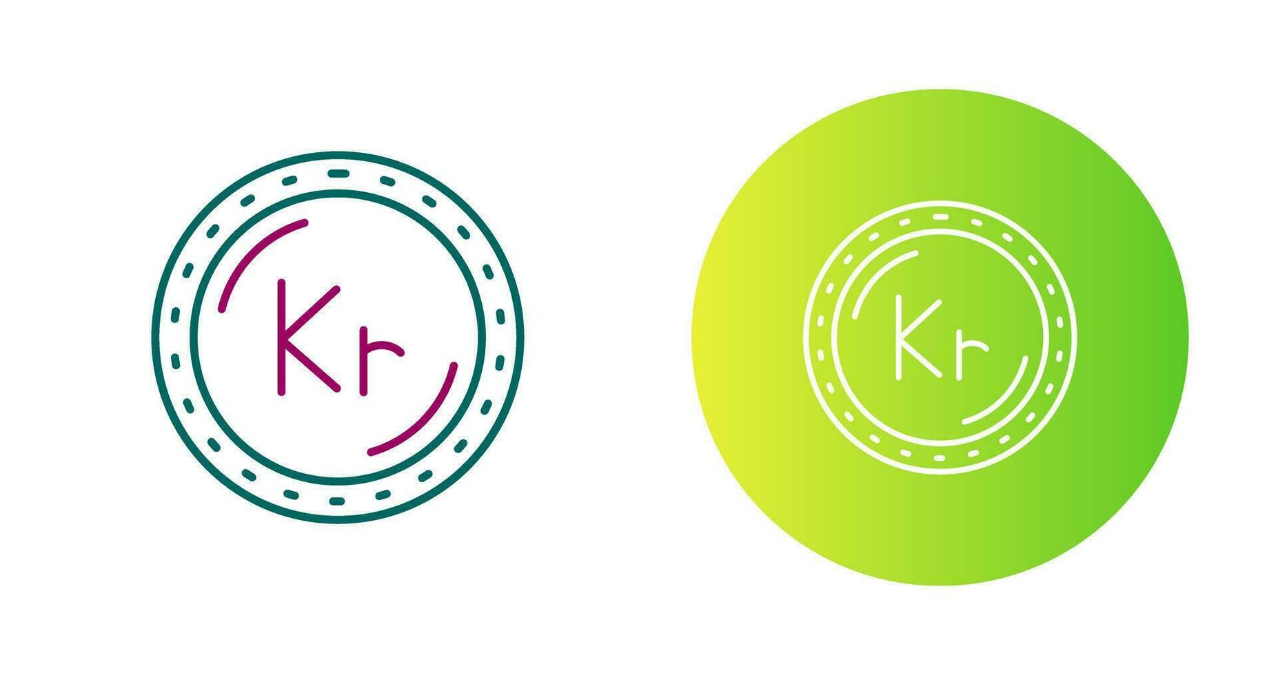 Krone Currency Vector Icon