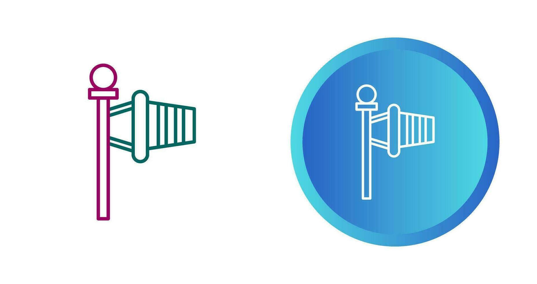 Windsock Vector Icon