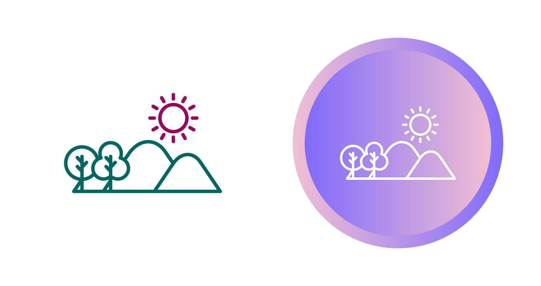 Hill Vector Icon