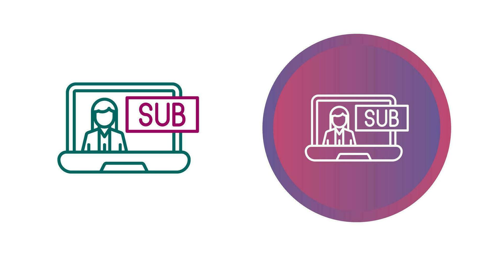 Subscriber Model Vector Icon
