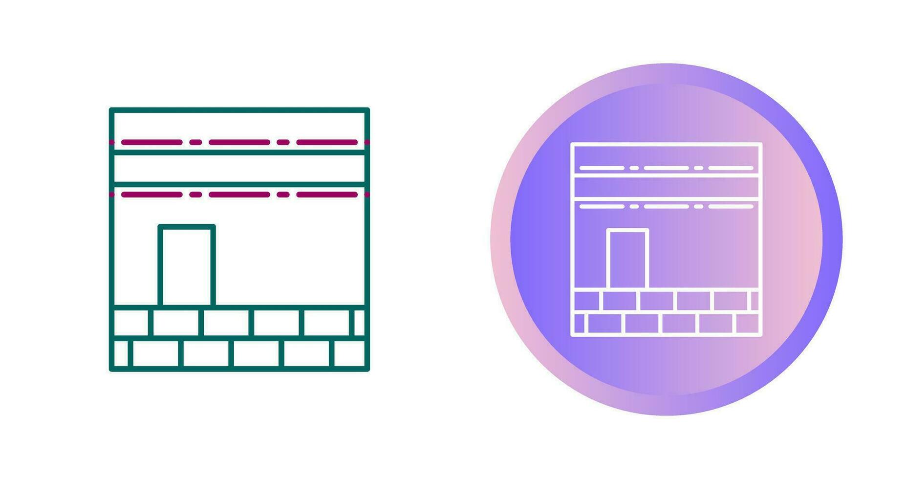 Kaaba Vector Icon