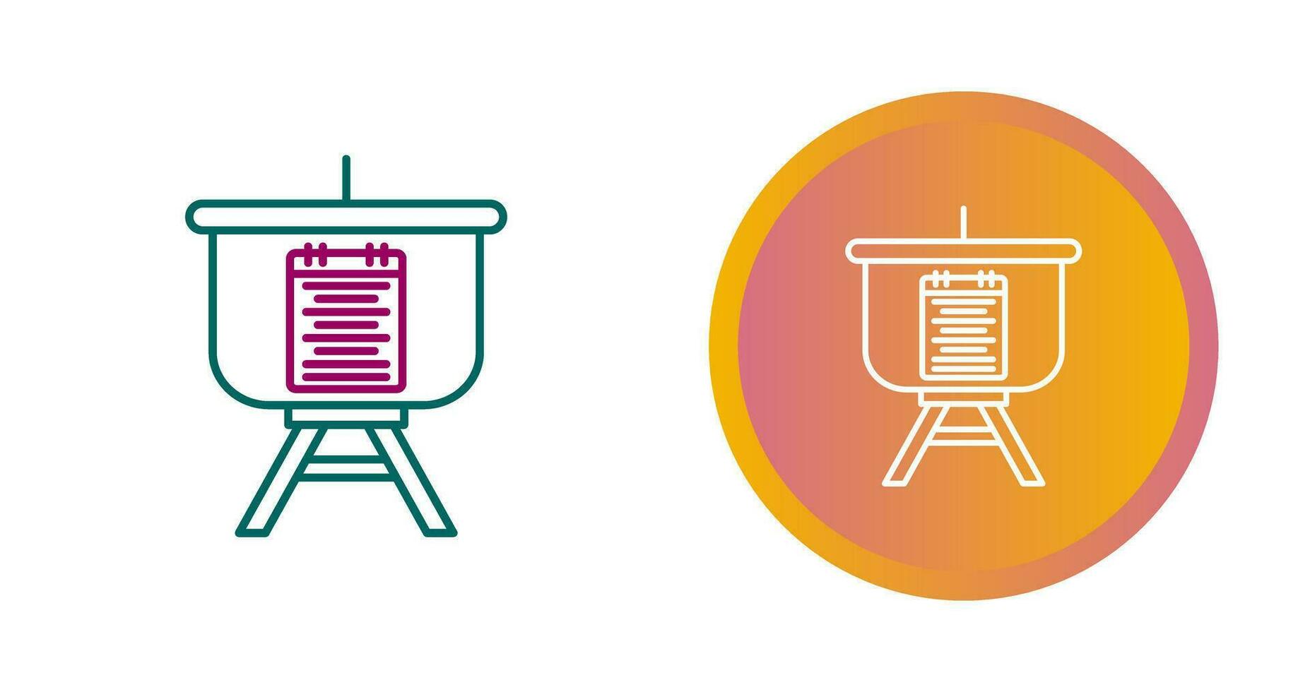 Menu Presentation Vector Icon
