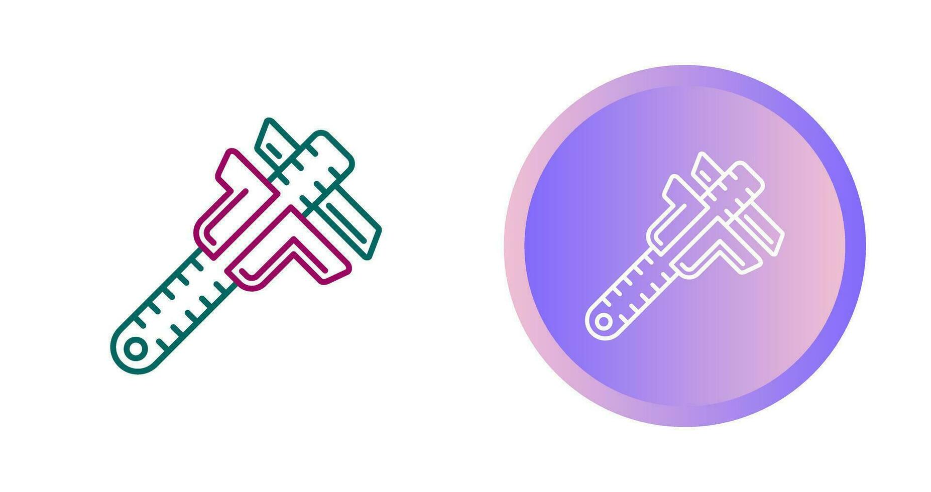 Vernier Caliper Vector Icon