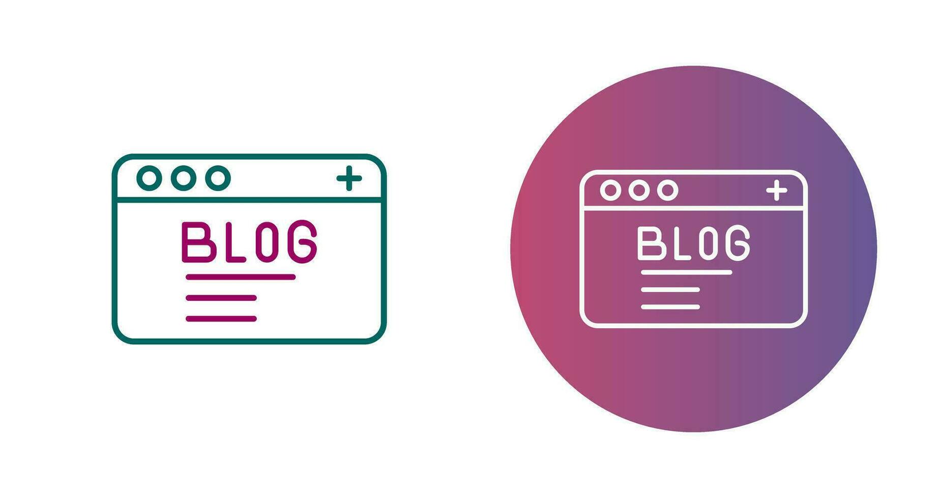 Blog Vector Icon