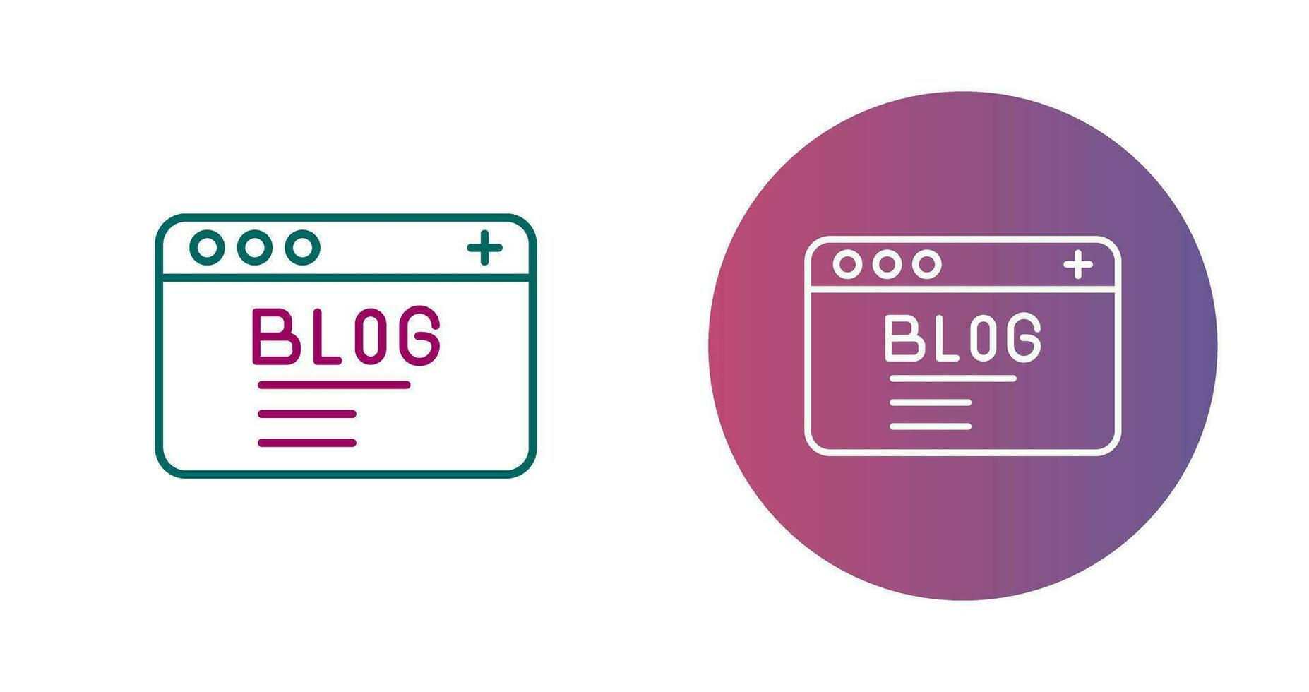 icono de vector de blog