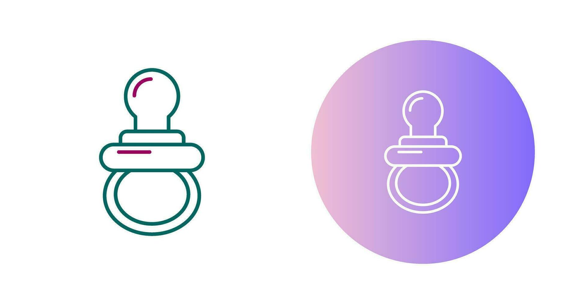 Pacifier Vector Icon