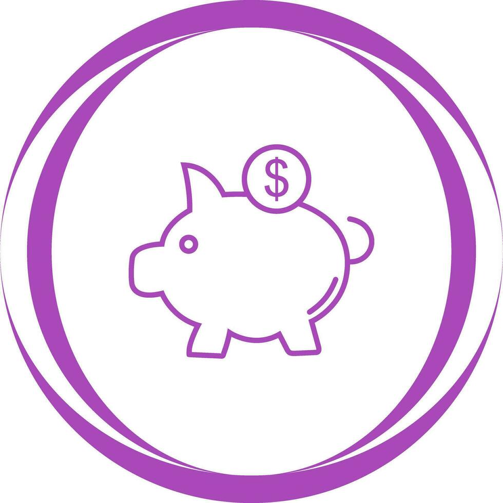 Piggy Saving Vector Icon