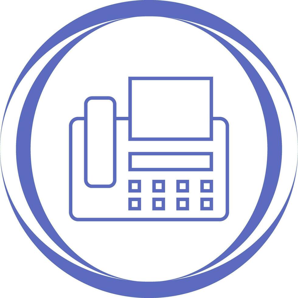Fax Machine Vector Icon