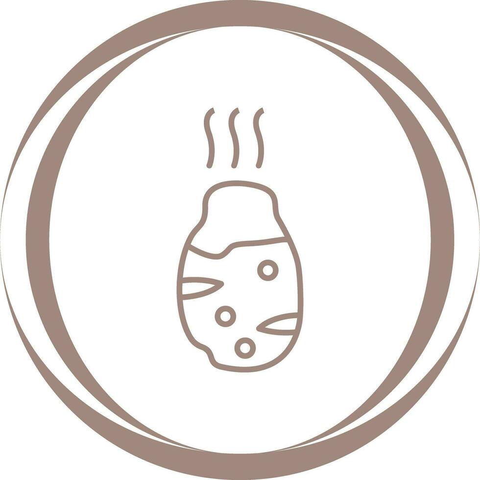 Roasted Potato Vector Icon