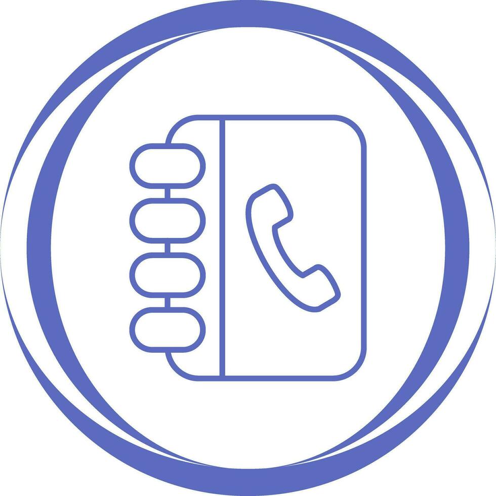 Contact Book Vector Icon