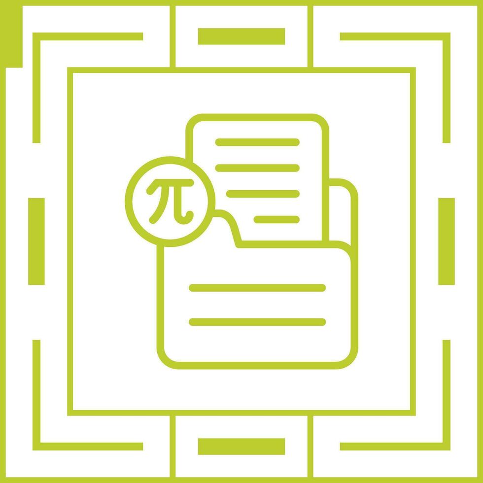 Document Insert Formula Vector Icon