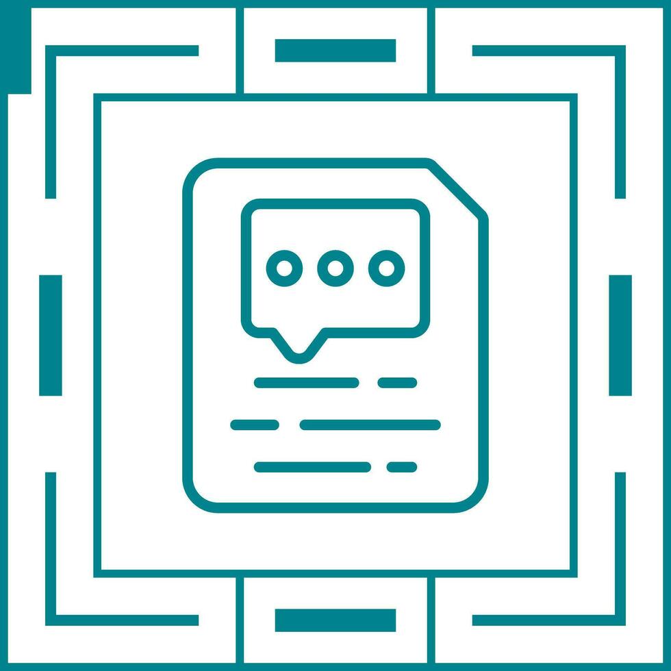 Document Insert Comment Vector Icon