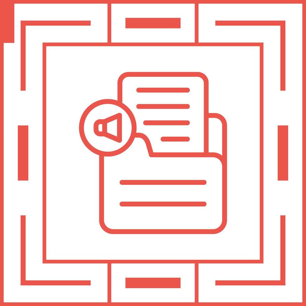Document Insert Audio Vector Icon