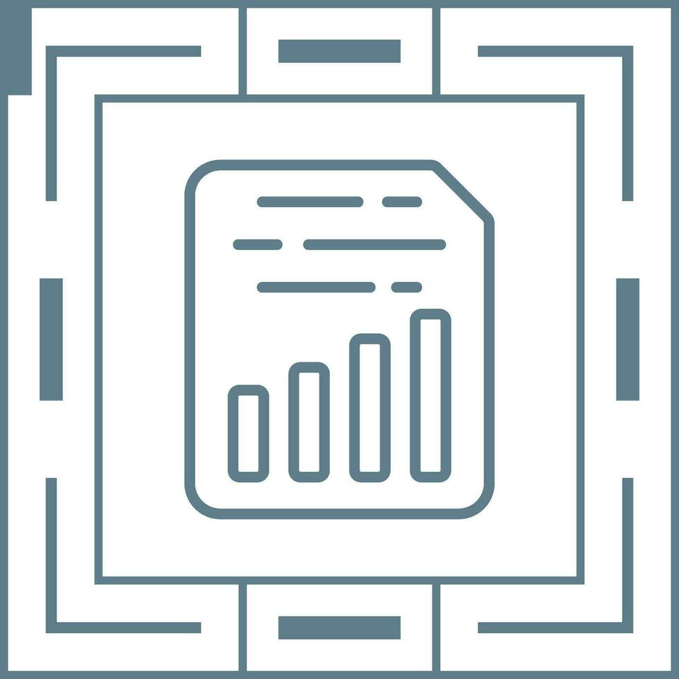 Document Insert Chart Vector Icon