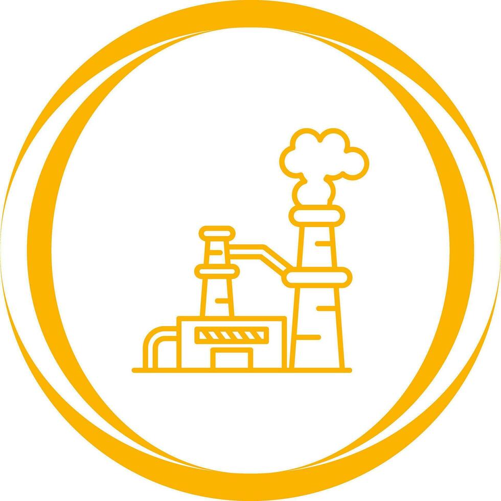 Nuclear Plant Vector Icon