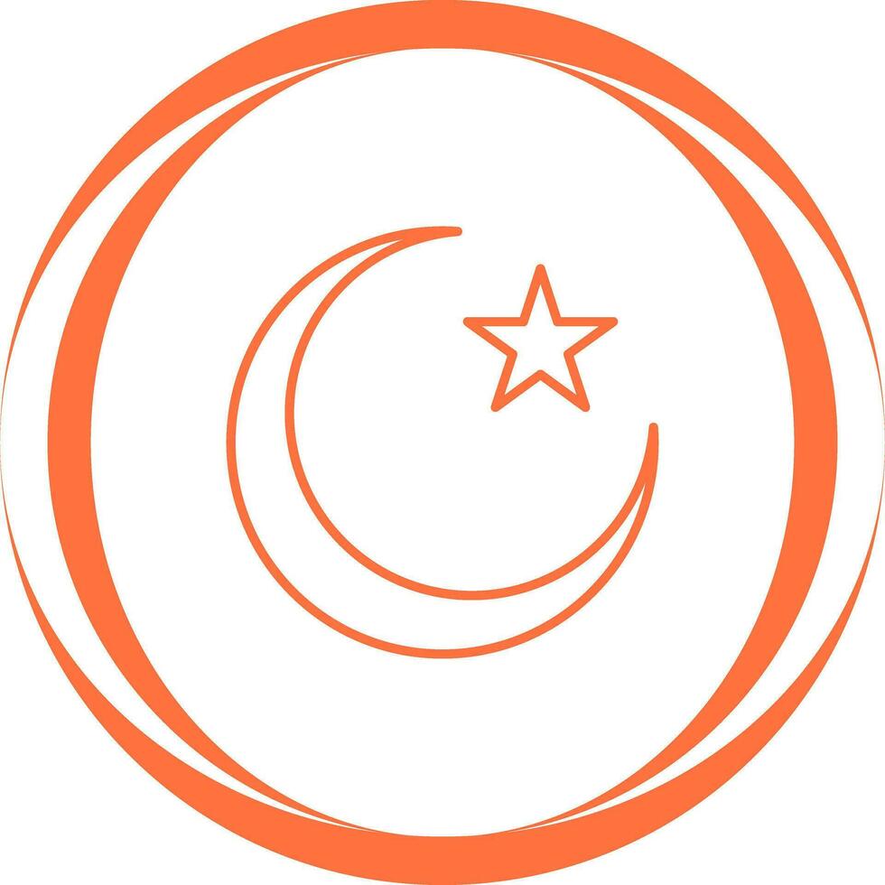 Moon and Star Vector Icon