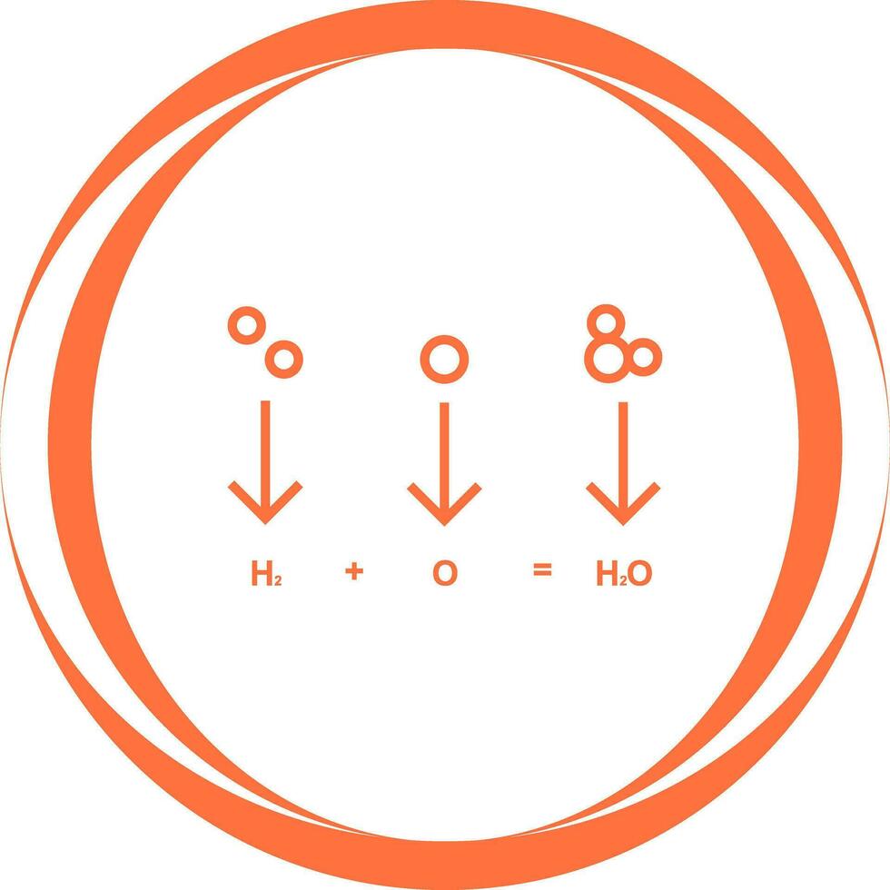 icono de vector de fórmula química