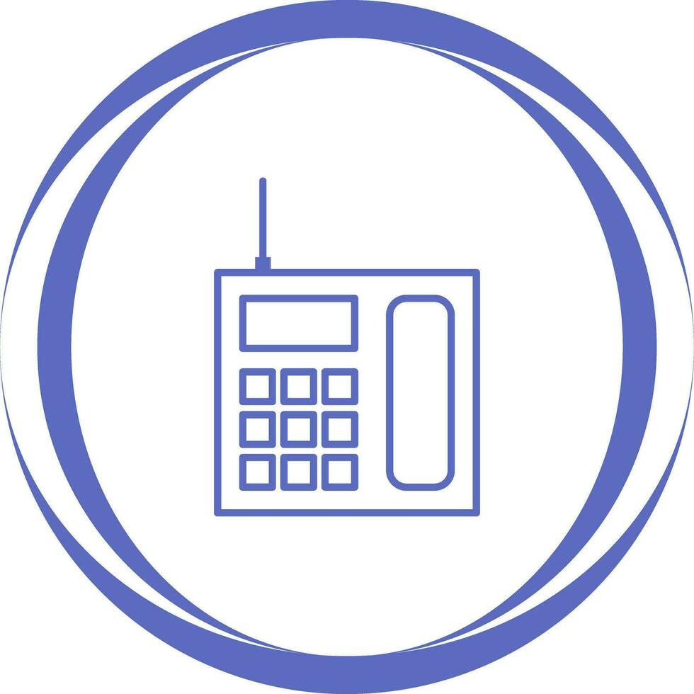 Wireless Landline Phone Vector Icon