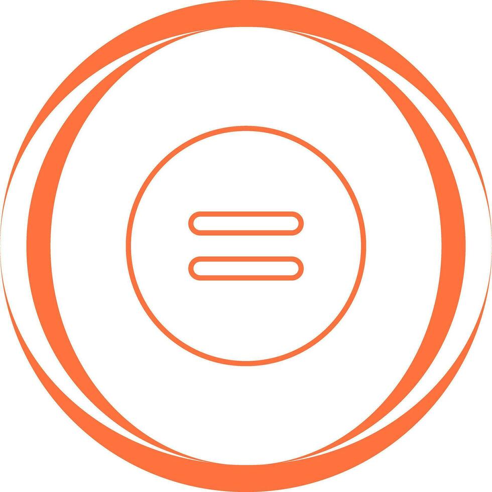 Equal to Symbol Vector Icon