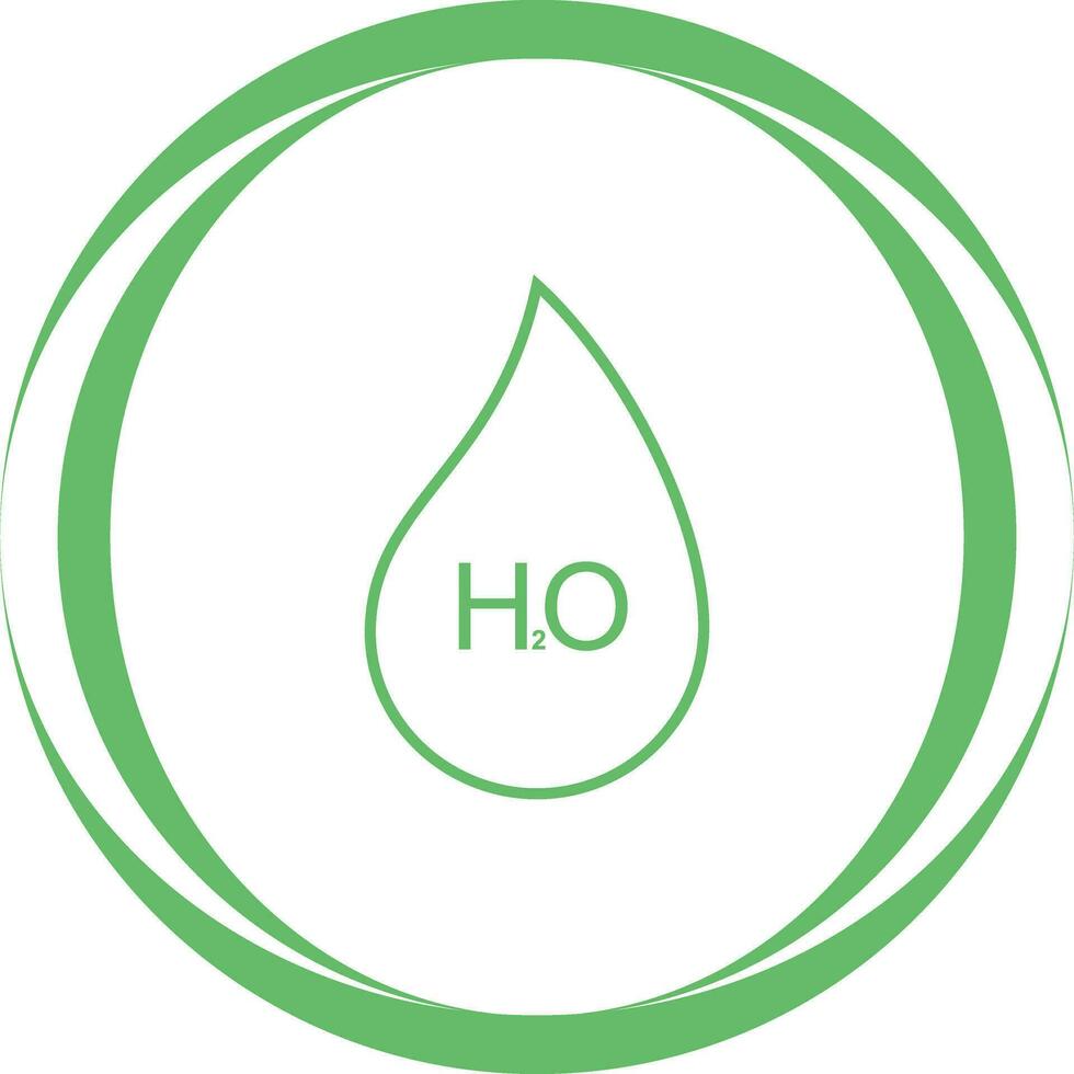 H2O Vector Icon
