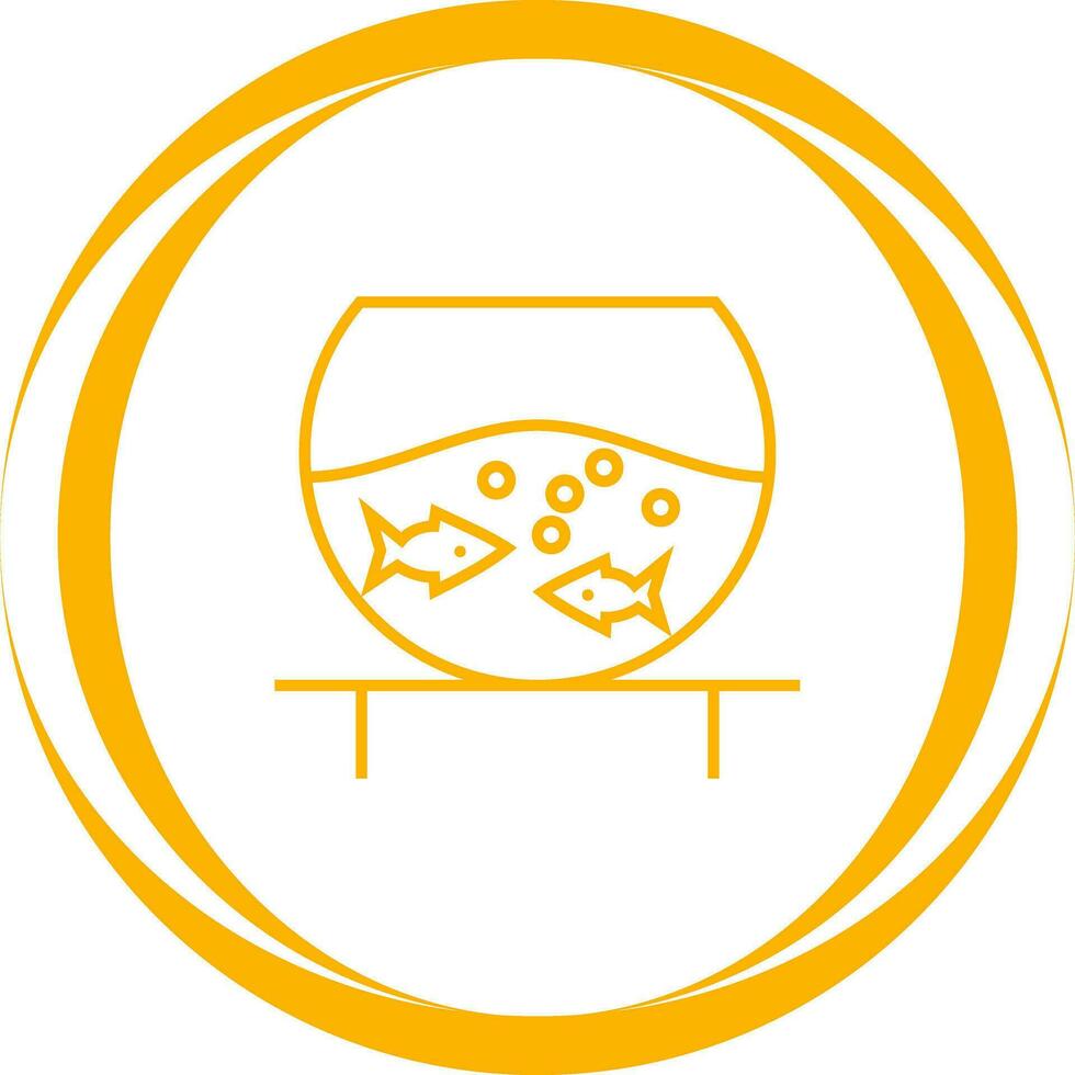 Fish Bowl Vector Icon