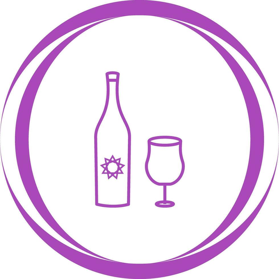 Goblet and Wine Vector Icon