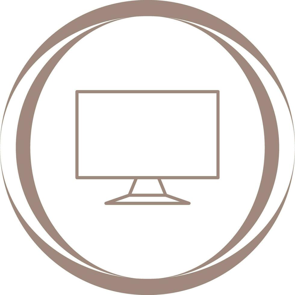 LCD Screen Vector Icon