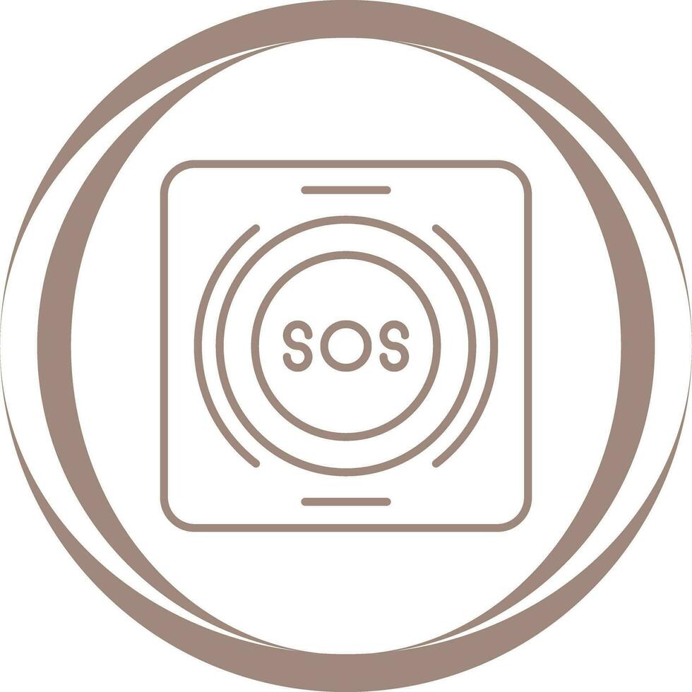 Emergency Button Vector Icon