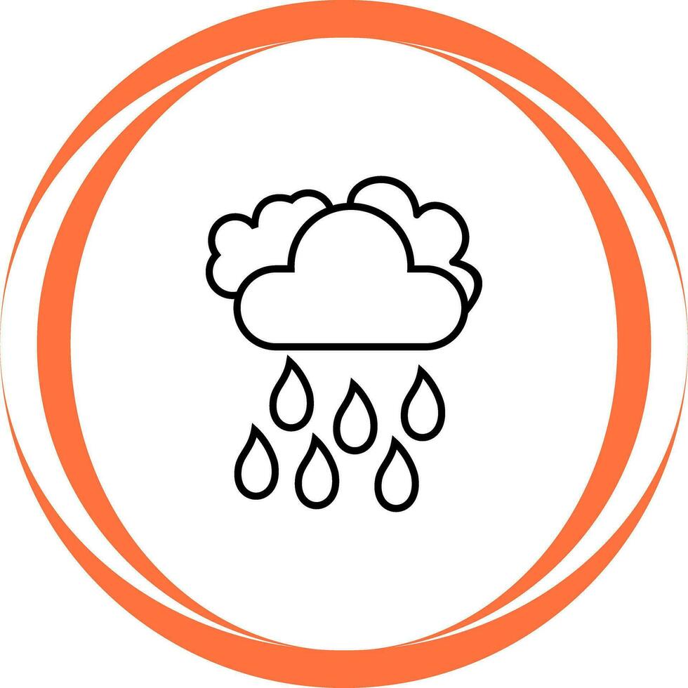 Light Rain Vector Icon