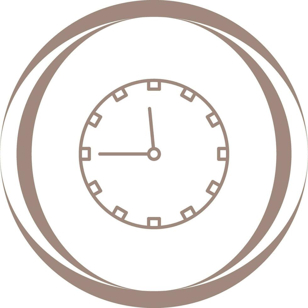 Wall Clock Vector Icon