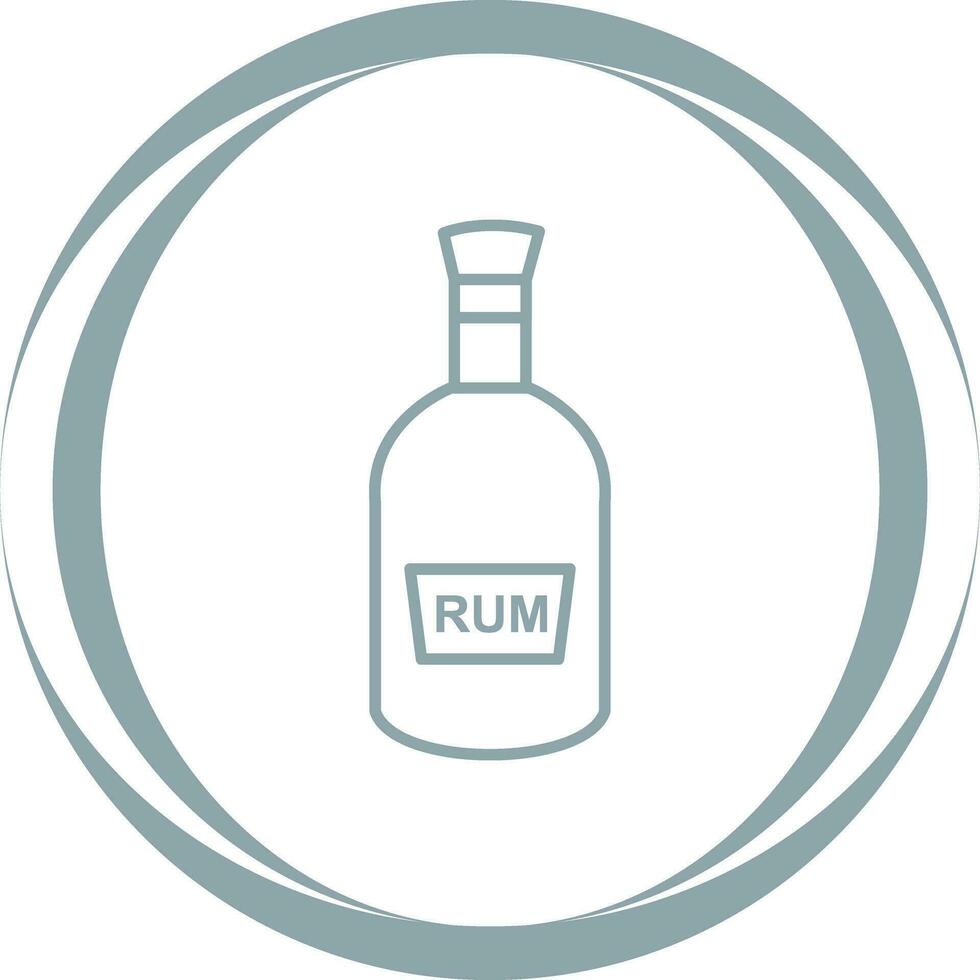 Bottle of Rum Vector Icon