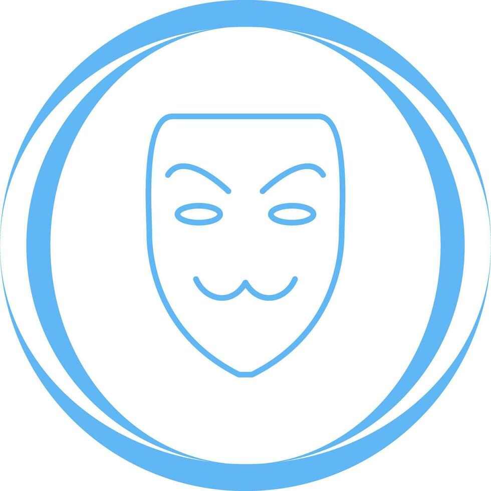 icono de vector de máscara de hacker