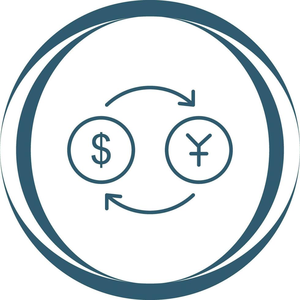 Dollar to Yen Vector Icon