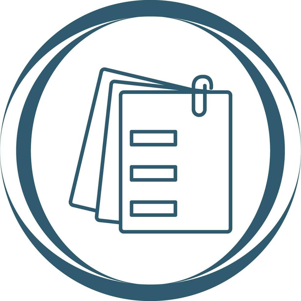 Attached Documents Vector Icon