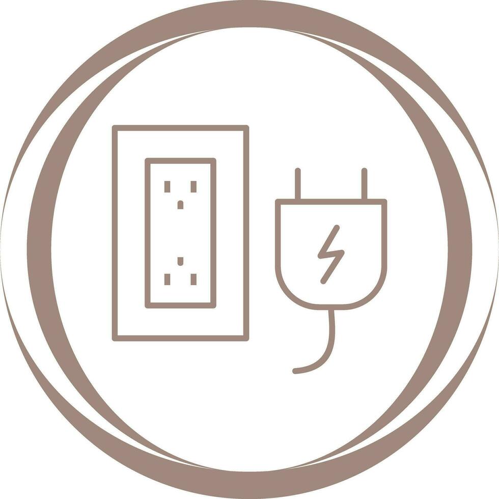 Plug and Socket Vector Icon