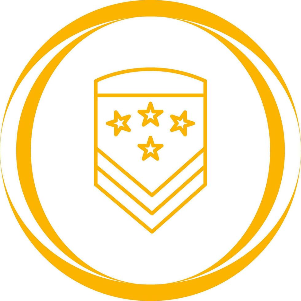 Military Badge Vector Icon