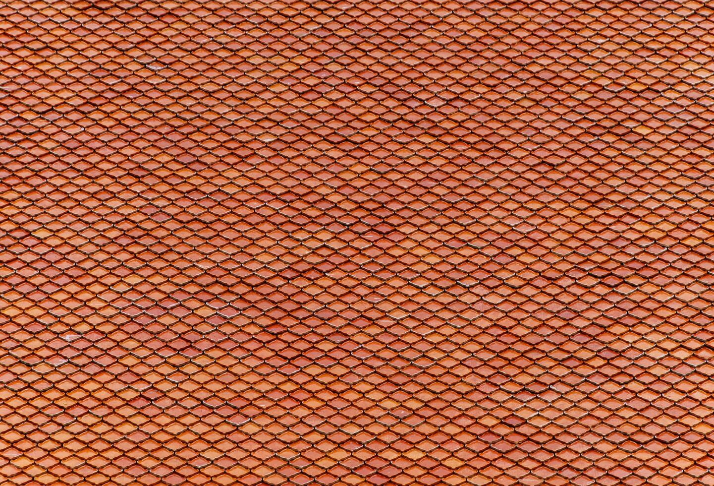 Temple roof orange tile pattern background photo
