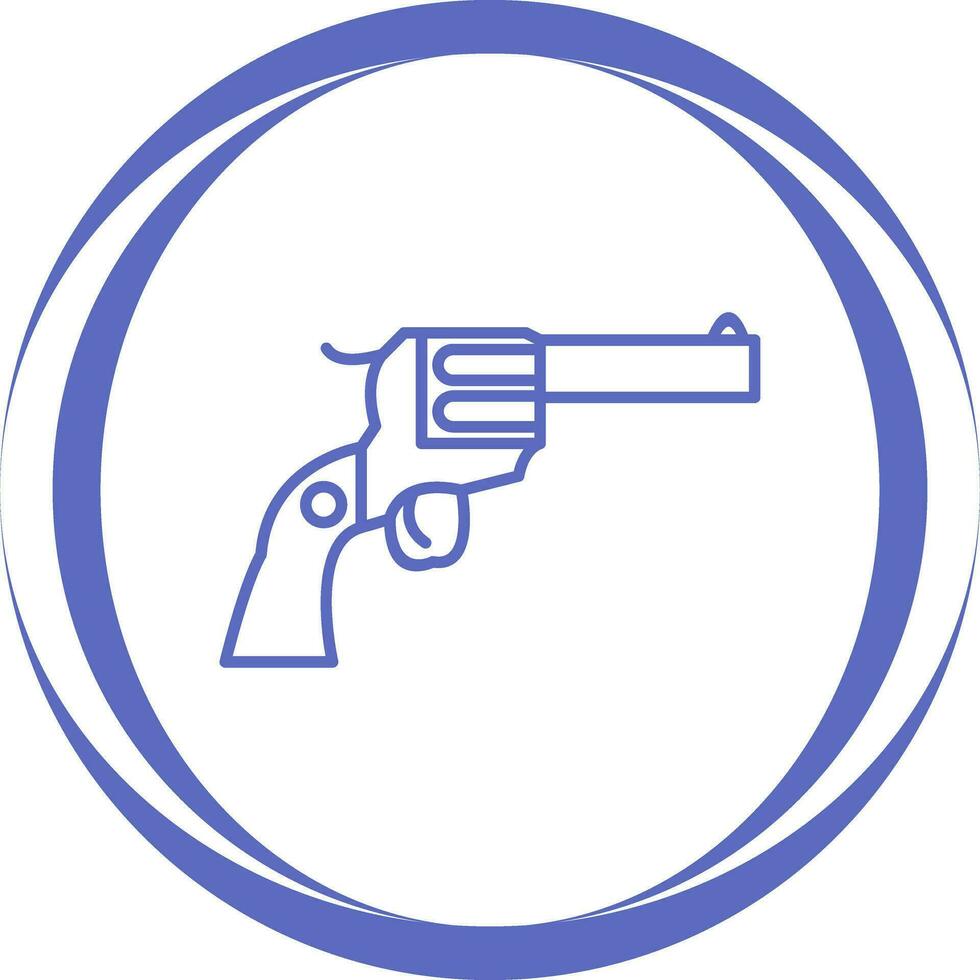 icono de vector de revólver