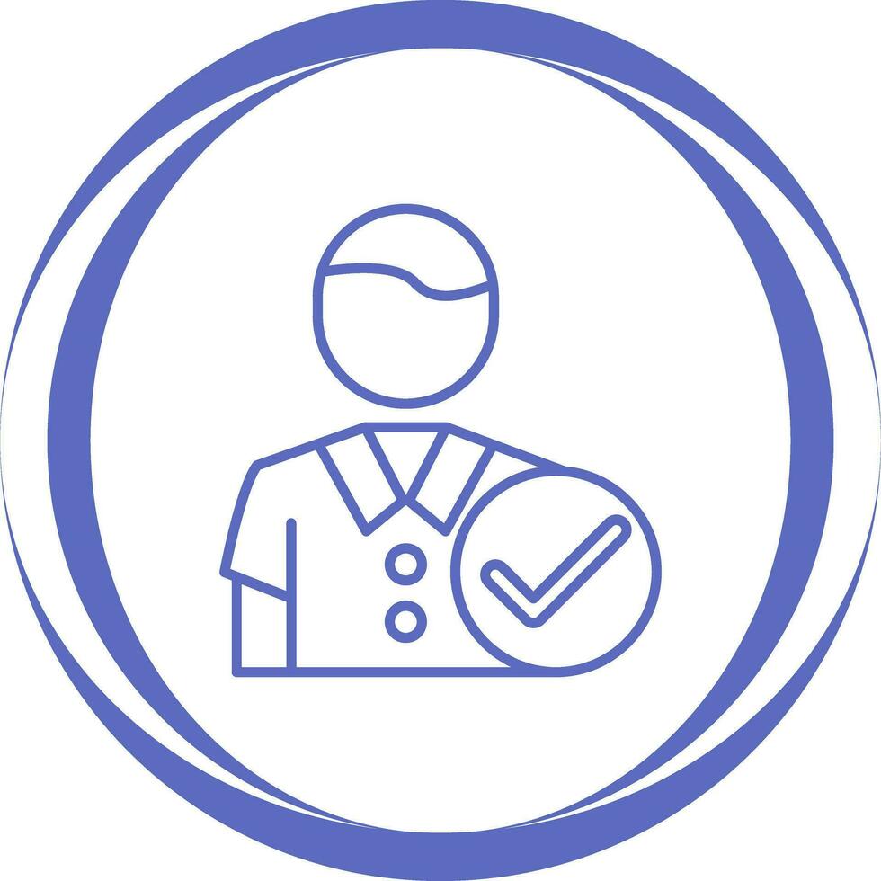 Man Accept Vector Icon
