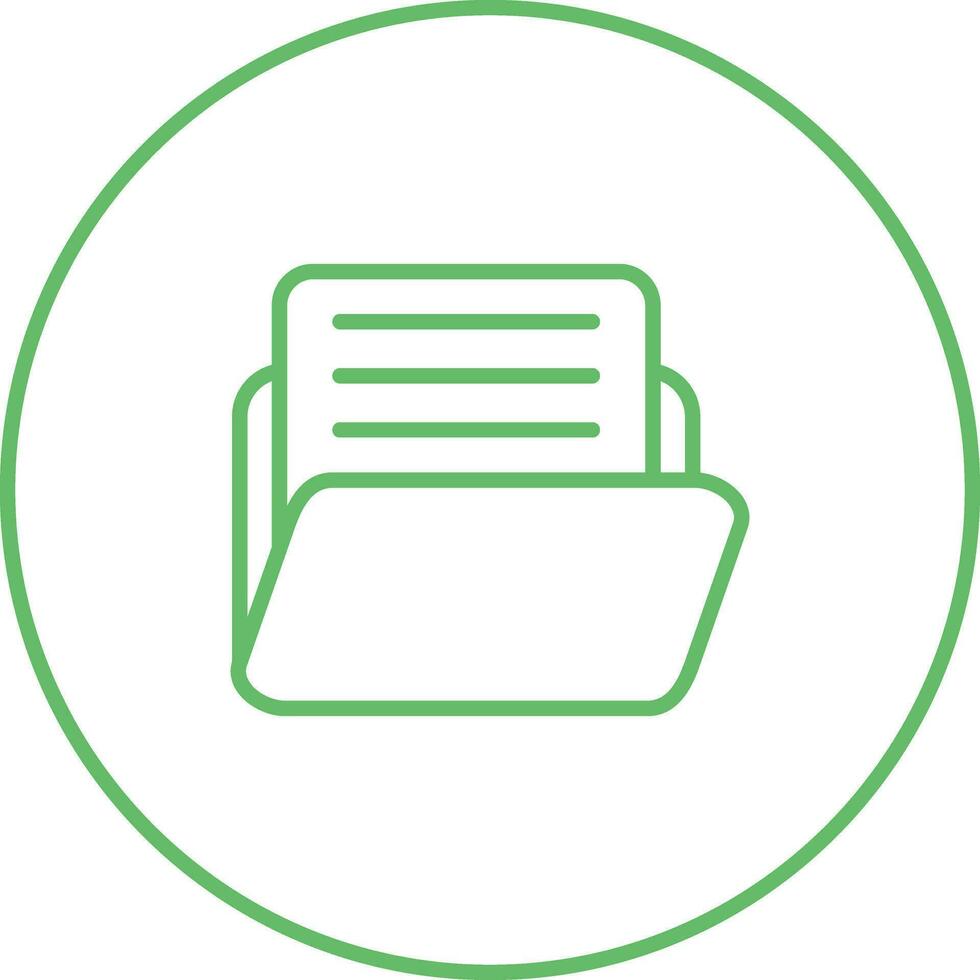 Document with folder Vector Icon