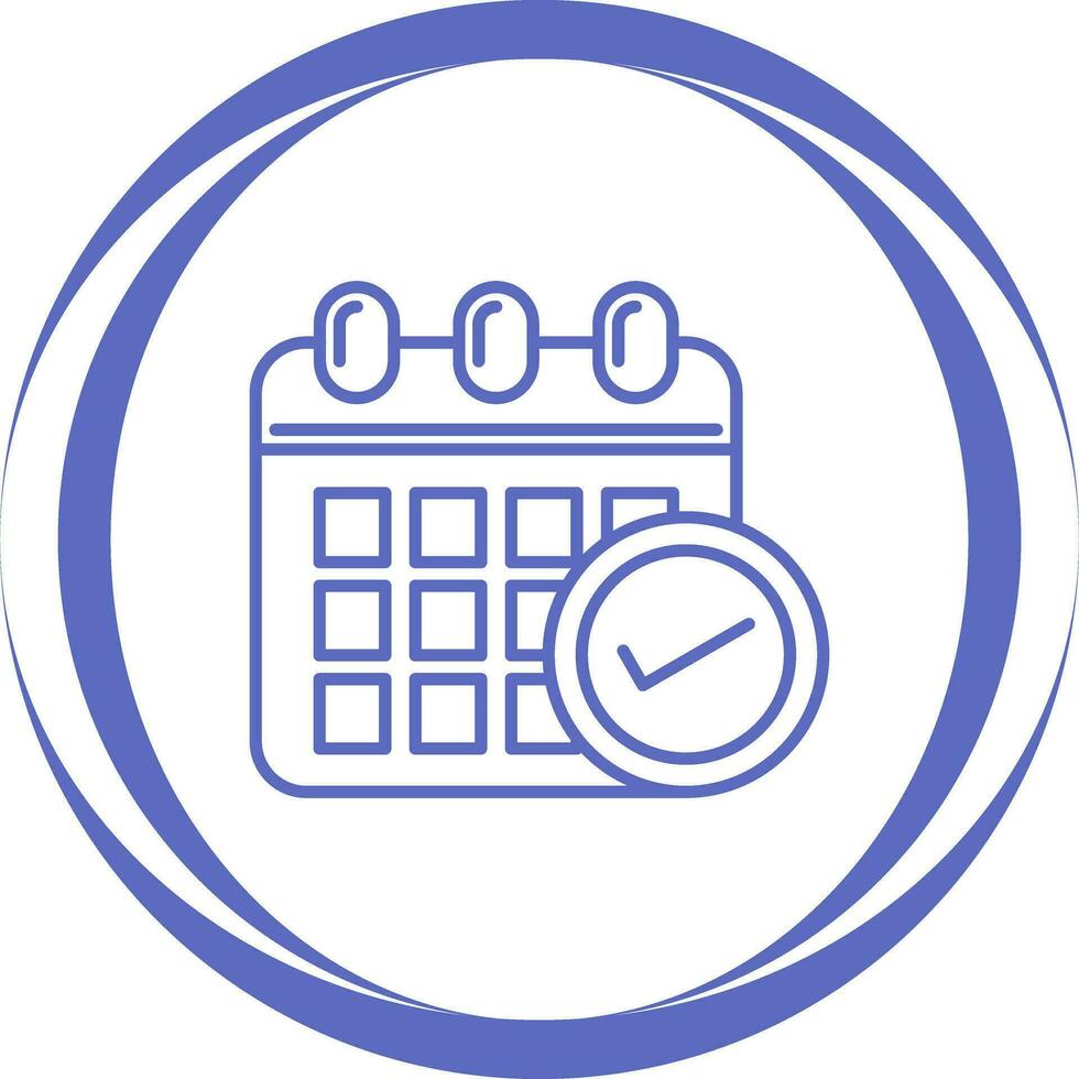icono de vector de horario