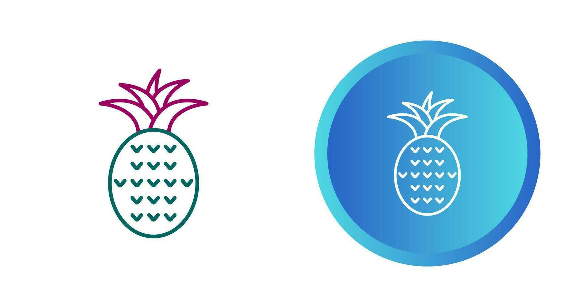 icono de vector de piña