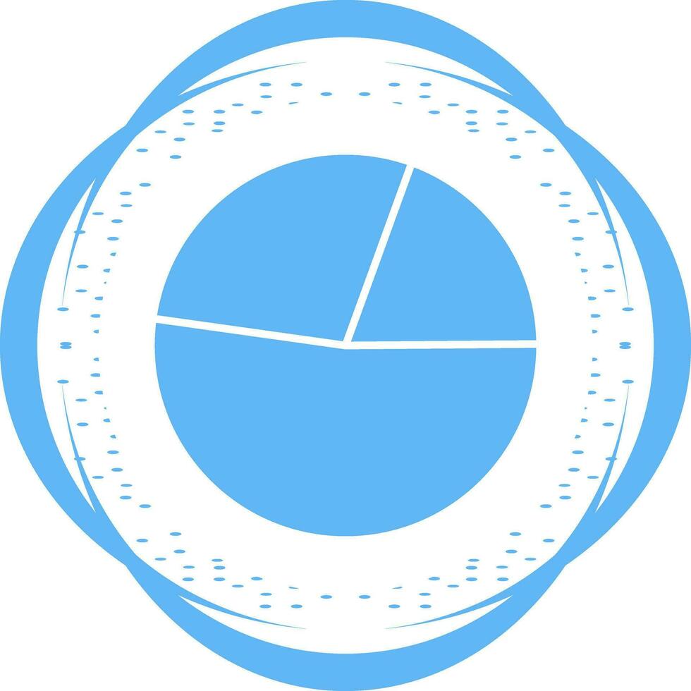 icono de vector de gráfico circular