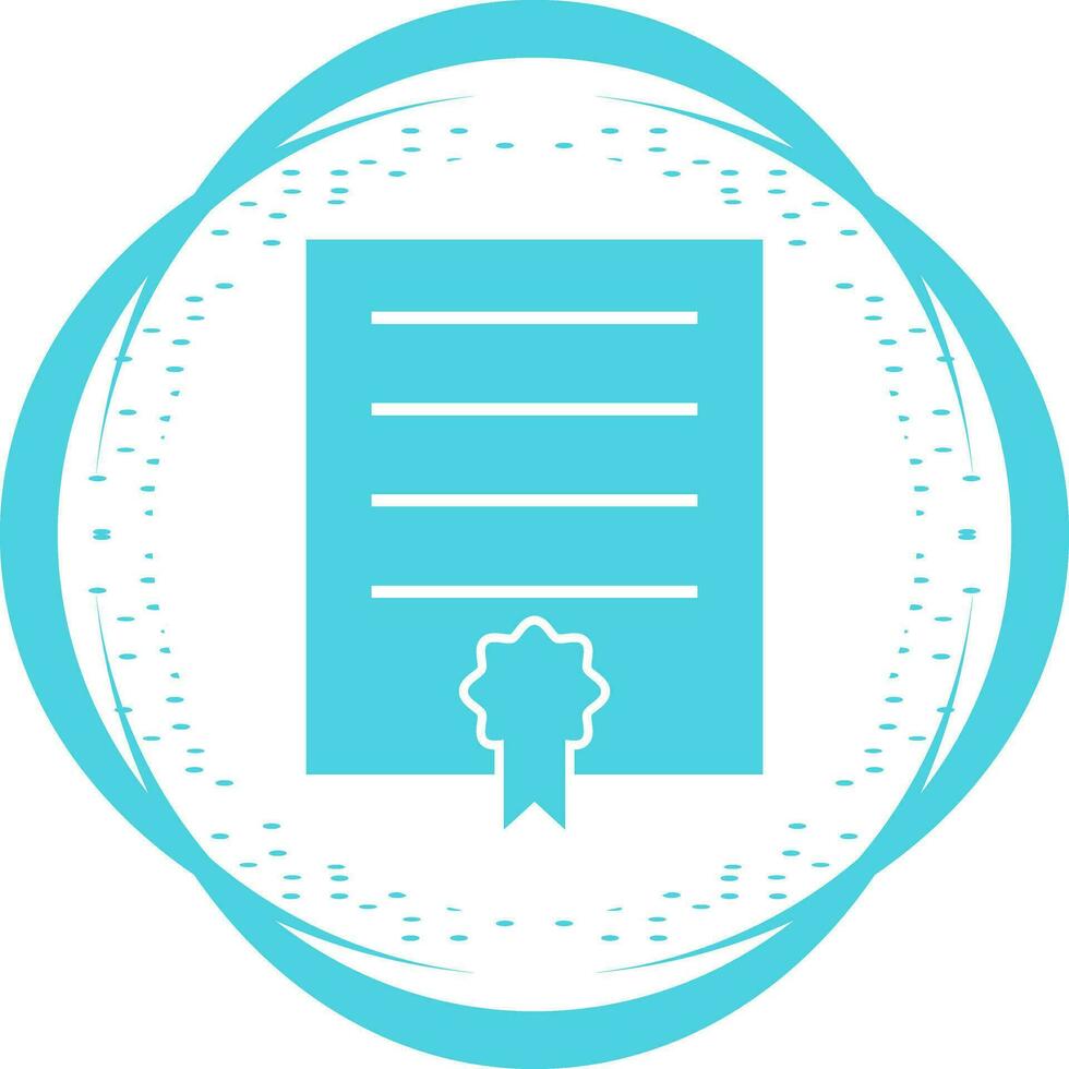icono de vector de certificado
