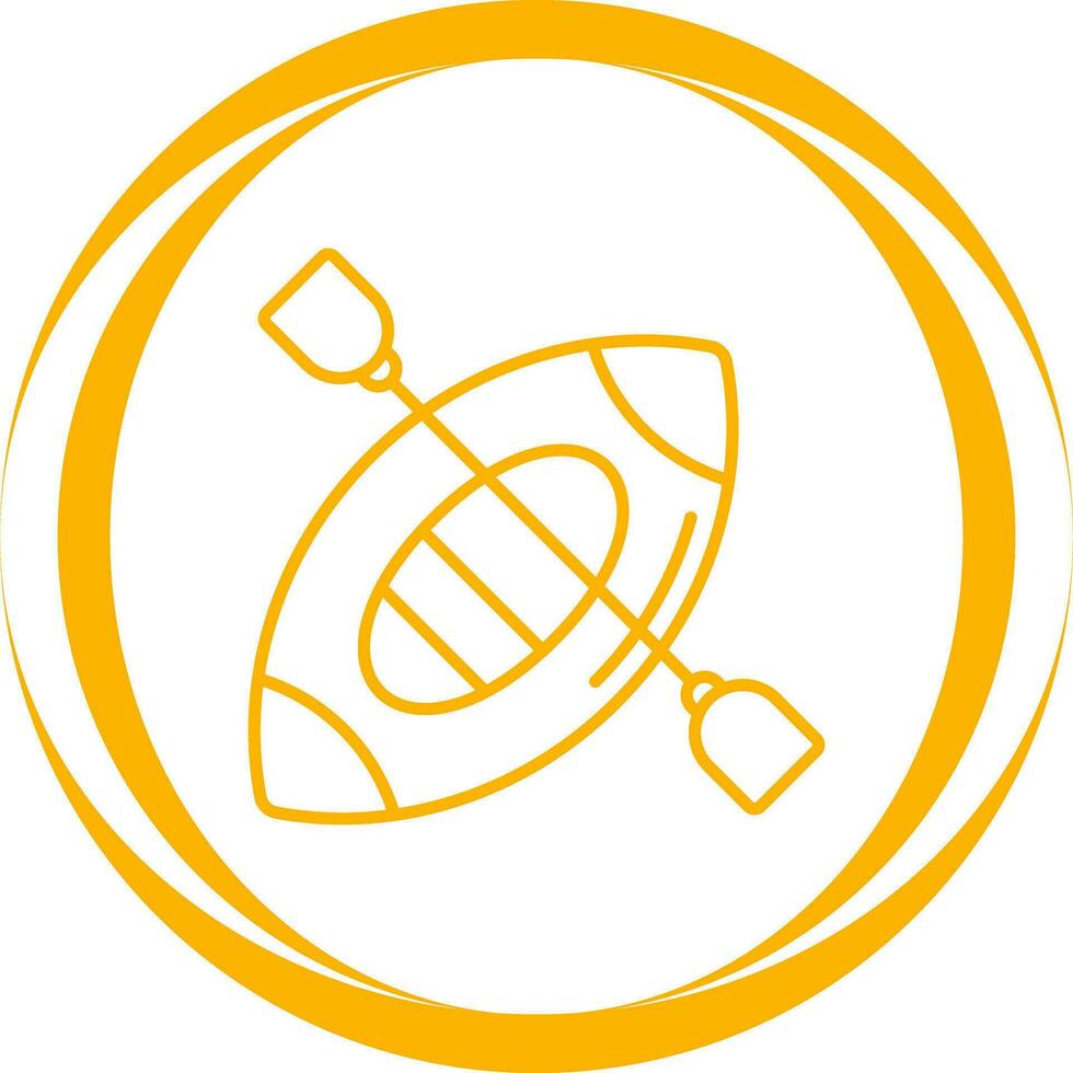 icono de vector de kayak