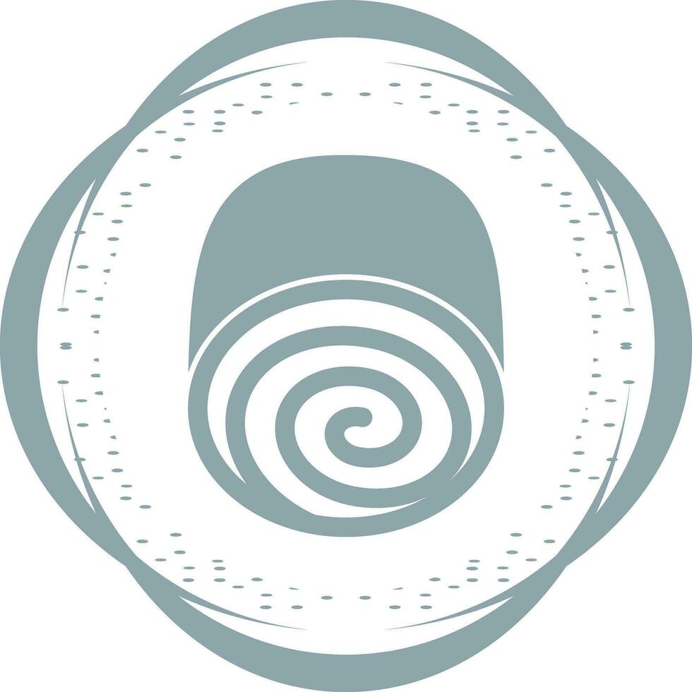 Swiss roll Vector Icon