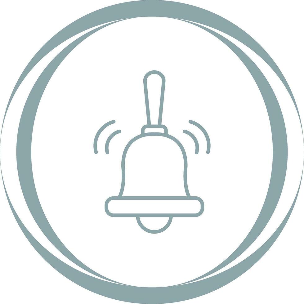 icono de vector de campana de anillo