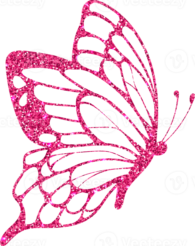 vlinder roze voor decoratie en ontwerp. png