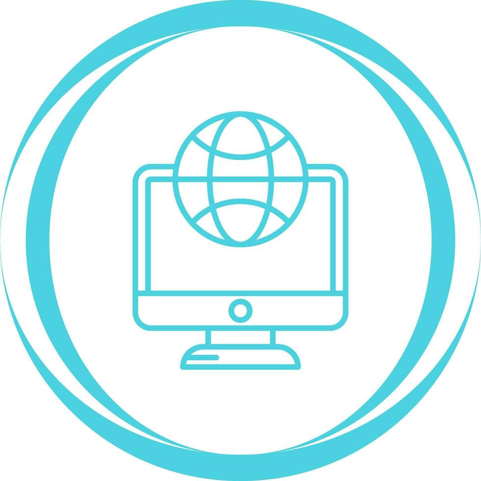 Lcd Globe Vector Icon