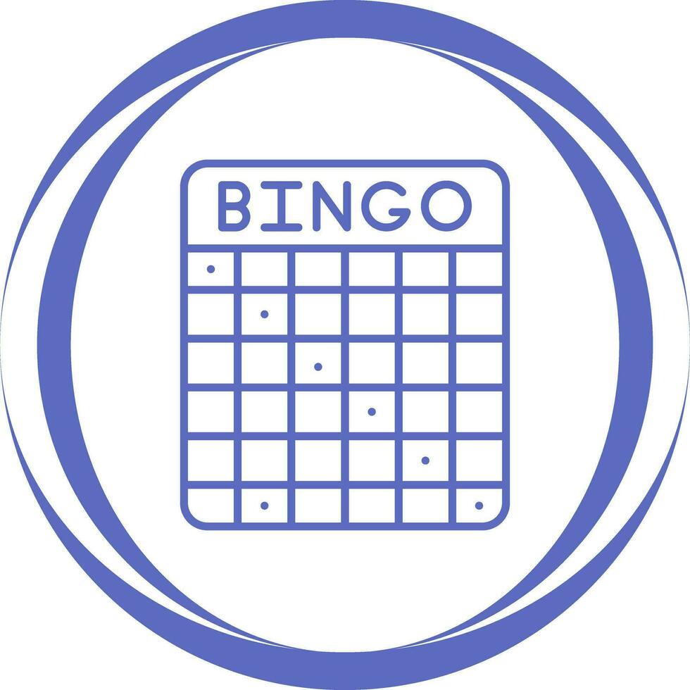 icono de vector de bingo